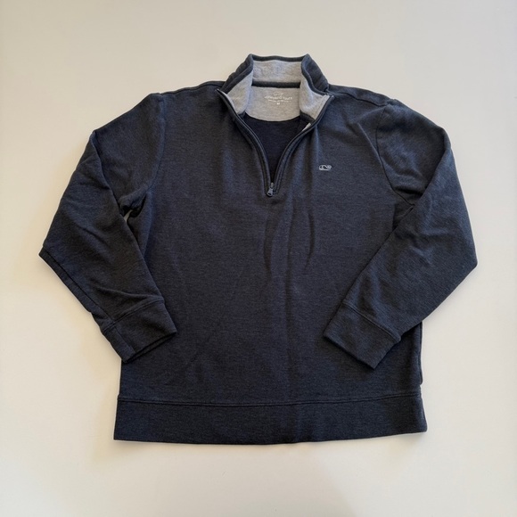 Vineyard Vines-Saltwater Quarter Zip-Navy-Classic-Business-Casual-Golf-Office-M - Picture 12 of 12